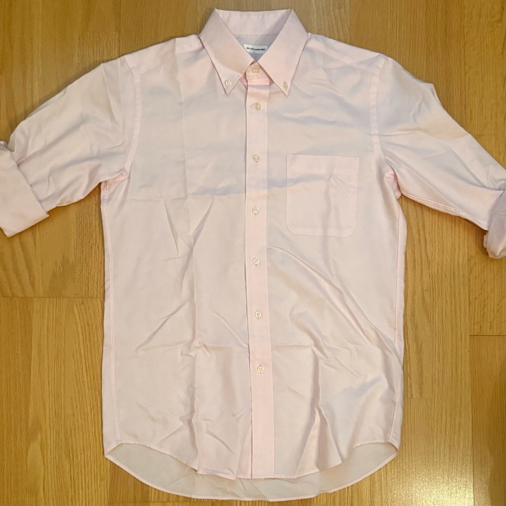 H&M Light Pink and Gray Dress Shirt